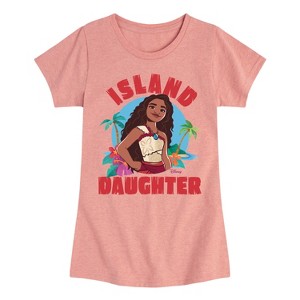 Girls' - Moana - Island Daughter Fitted Short Sleeve Graphic T-Shirt - 1 of 4