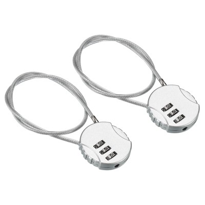 Unique Bargains Gym Locker Small 3-Digit Combination Padlocks