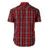 Gioberti Men's Western Cowboy Short Sleeve Shirt with Snap Buttons - 2 of 2