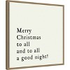 Amanti Art Merry Christmas To All by Amanti Art Portfolio Canvas Wall Art Print Framed - 2 of 4