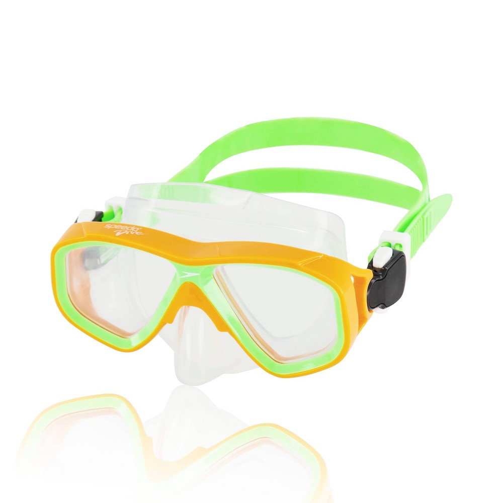 Speedo Kids' Surf Gazer Mask - Blazing Green Gecko/Clear