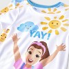Toddler 4pc Cotton Snug Fit Ms. Rachel Pajama Set - Blue - 3 of 4