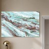 Art Remedy Mint Waves Blue Abstract Wall Art Unframed - 2 of 4