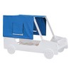 Full/Twin Size Car-Shaped Bed Wood Bed Frame with Tents, Ceiling Cloth and Wheels, 400LBS Weight Capacity for Kids Boys Girls Teens Bedroom - 3 of 4