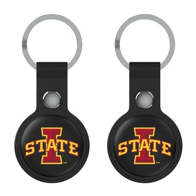 Keyscaper NCAA Big 12 Universities Insignia Black Airtag Holder 2-Pack