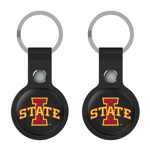 Keyscaper NCAA Big 12 Universities Insignia Black Airtag Holder 2-Pack - 1 of 4