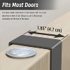 LunaLulinlk Over The Door Hooks Movable over the Door Towel Rack with 6 Dual Coat Hangers Black Over The Door Hanger Fits 1-3/4" Thick - 4 of 4