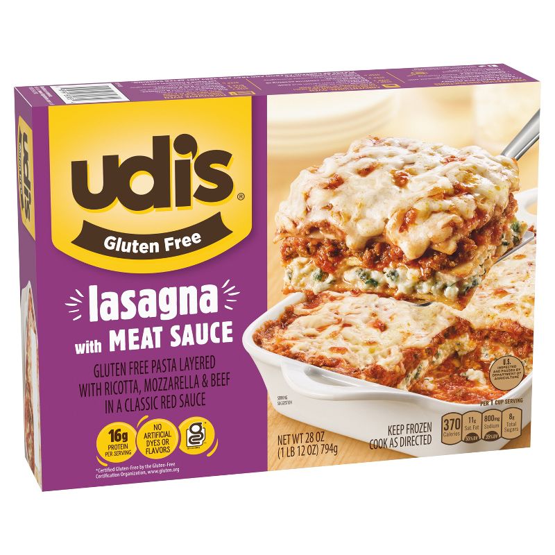 Udi&#39;s Gluten Free Frozen Lasagna with Meat Sauce - 28oz, 2 of 5