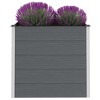 vidaXL Garden Raised Bed WPC 39.4"x19.7"x35.8" Gray - 2 of 4