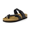 CUSHIONAIRE Luna Cork Footbed Women's Sandals-Comfortable Slip-On Slides with Adjustable Straps & Memory Foam|Beach Essential Summer Sandals for Women - 2 of 4