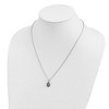 Black Bow Jewelry Black & White Diamond Tiny Triple Teardrop Necklace in Sterling Silver - 4 of 4