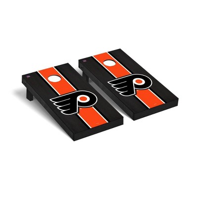 NHL Philadelphia Flyers Premium Cornhole Board Onyx Stripe Version