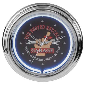Decorative Accent Clock Neon - The Busted Knuckle Garage