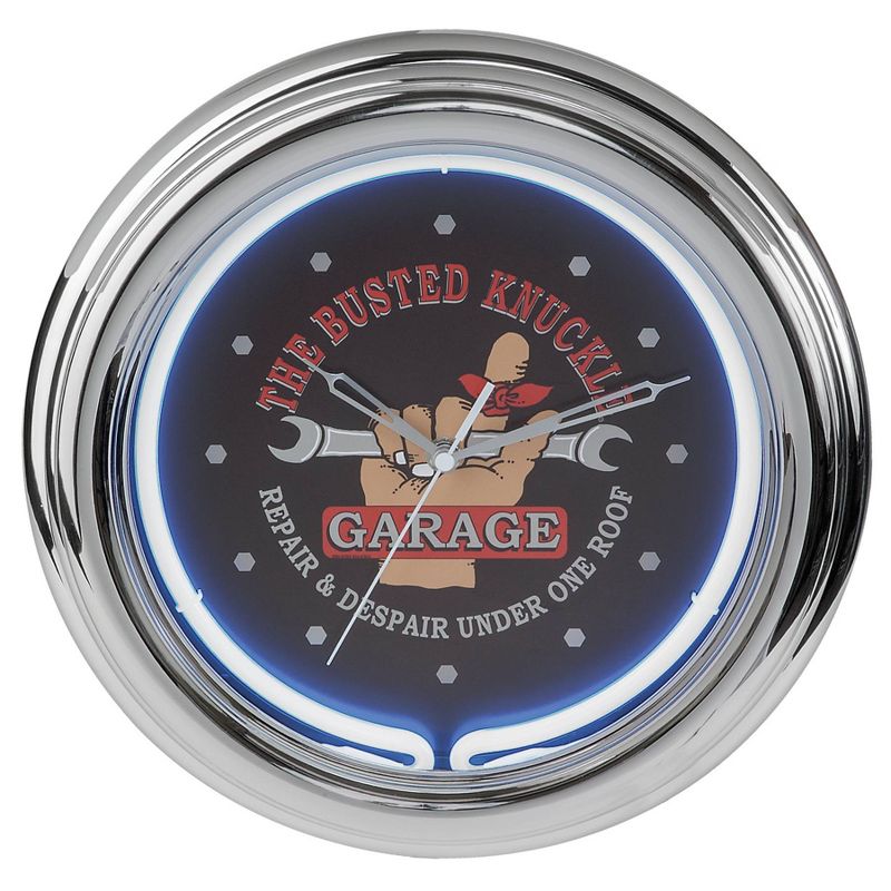 Decorative Accent Clock Neon - The Busted Knuckle Garage, 1 of 3