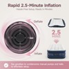 Twin Air Mattress Pump & Quilted Topper, 20" High, 450 lb Support, Fast Inflate for Guests - 4 of 4