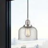 Bell - 1 Light Cord Hung Mini Pendant In Industrial Style-10 Inches Tall and 8 Inches Wide - 2 of 2