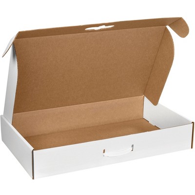 Box Partners Corrugated Carrying Cases 24" x 14" x 4" White 10/Bundle MCC6