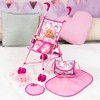 Bayer Design Dolls: Buggy Umbrella Stroller Doll Set in Pink Unicorn - 4 of 4