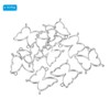 Unique Bargains Alloy Necklace Resin Casting Butterfly Shaped Pendant Frames 1.4" 10 Pcs - 3 of 4