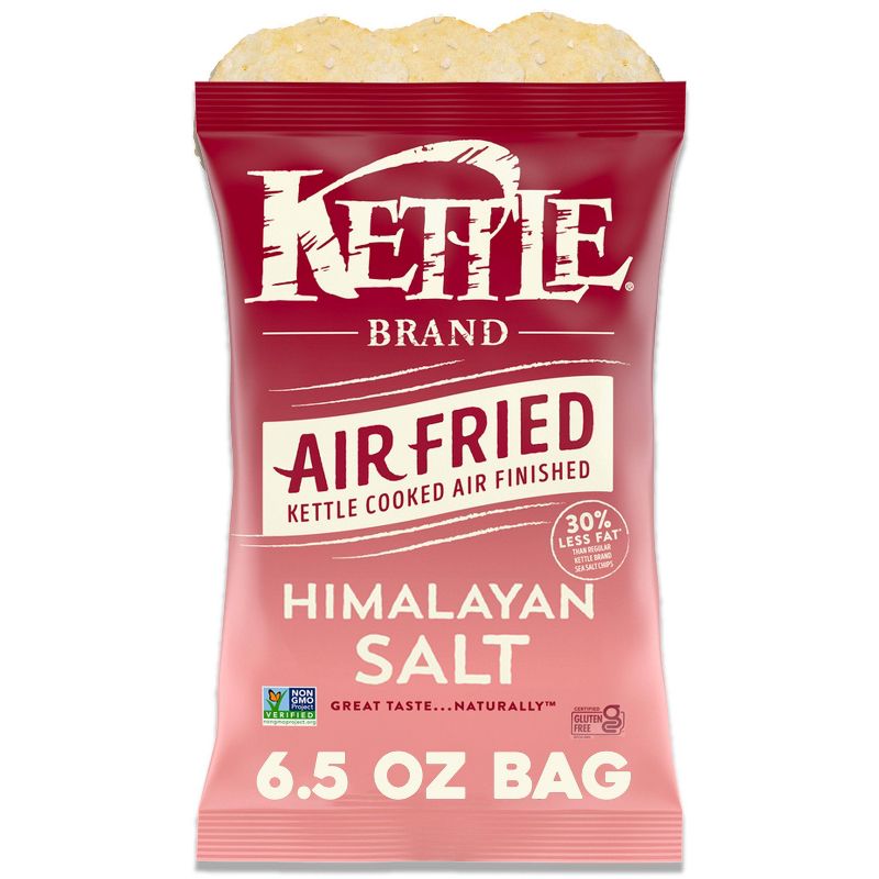 Kettle Brand Potato Chips Air Fried Himalayan Salt Kettle Chips - 6.5oz, 1 of 15