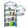 Costway Portable Mini Walk In Outdoor 4 Shelves Greenhouse - 4 of 4
