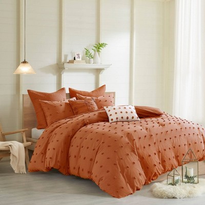Urban Habitat Kay Cotton Jacquard Duvet Cover Set