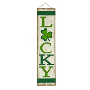 48" St. Patrick’s Day “Lucky" Wall Sign - National Tree Company - 1 of 3