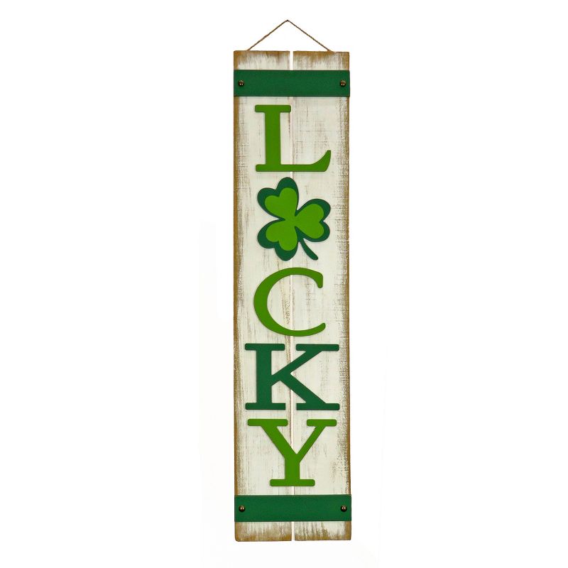 48" St. Patrick’s Day “Lucky" Wall Sign - National Tree Company, 1 of 4