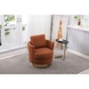 NicBex Teddy Swivel Barrel Accent Chair,Upholstered Swivel Living Room Chairs with Ring Backrest,Modern Armchair,Accent Chairs for Living Room - 4 of 4