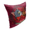 Warner Bros. Tom And Jerry Merry Tom And Jerry Throw Pillow 18x18 Inches - 2 of 2