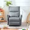 KTMBDW Power Recliner Chair, 270 Swivel Rocker Chair,Small Rocking Recliner Chair for Small Spaces,Upholstered Glider Recliner Chair with Side Pockets - 3 of 4