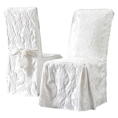 white linen slipcover chairs