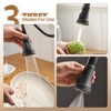 BWE Single-Handle Pull-Down Sprayer 3 Spray High Arc Kitchen Faucet With Deck Plate - 2 of 4