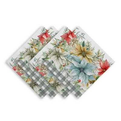 Laural Home Glad Tidings 4-Pc. 20" x 20" Napkin Set