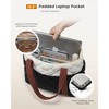 Puffer Tote Bag for Women, Quilted 15. Work Tote with Zipper, Large Travel Essentials Handbag - 4 of 4