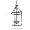 Nuvo Lighting Sherwood 4 - Light Pendant in  Iron Black/Brushed Nickel - 2 of 3