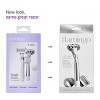 Flamingo 5-Blade Women's Razor - 1 Razor Handle + 2 Razor Blade Refills - Polished Chrome - 2 of 4