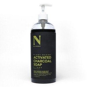 Dr. Natural Activated Charcoal Liquid Soap - Combat Acne and Blemishes - Deep Cleansing Body Wash - Gentle Body Soap for Clear Skin - Citrus - 32 oz - 1 of 4
