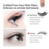 Saviland Vegan Mink Lash Trio: 15-Pair 18-21mm Fox/Cat Eye Strips - Wispy to Fluffy 3D Faux Lashes. - 3 of 4