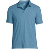 Lands' End Men's Short Sleeve Slub Johnny Collar Polo - 2 of 3