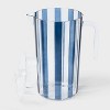 70 fl oz Striped Beverage Picher Navy Blue - Sun Squad™ - 2 of 3