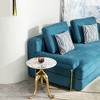 Small Carbon Steel Coffee Table with Microcrystalline Stone Top and Modern Design for Living Room - 4 of 4