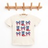 The Juniper Shop Patriotic Boots Stacked Coquette Youth Short Sleeve Tee - 2 of 4
