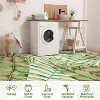 Tropical Palm Leaves Runner Rug, Washable Non-Slip, Soft Low Pile Carpet for Hallway, Kitchen, Indoor Decor - 4 of 4