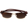 Anna-Kaci Half Frame Retro Style Daily Casual Polarized Sunglasses UV400 Protection - 4 of 4
