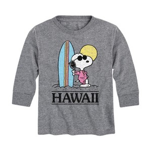 Boys' - Peanuts - Hawaii Long Sleeve Graphic T-Shirt - 1 of 4