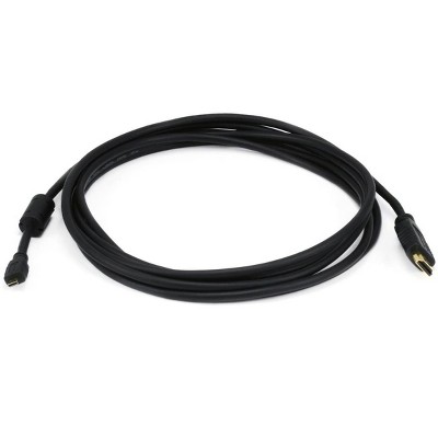 Monoprice Standard HDMI Cable - 6 Feet - Black | With HDMI Micro Connector, 1080i @ 60Hz, 4.95Gbps, 34AWG