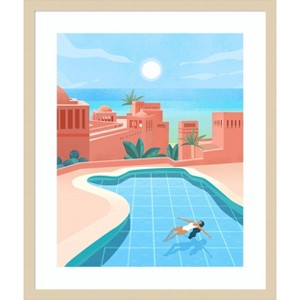 Amanti Art Tenerife by Petra Lizde Wood Framed Wall Art Print - 1 of 4