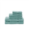 100% Cotton Solid Color Double Stitched Bath Towel Set, Anti-Microbial Certified Super Absorbent Quick Dry Bath Towel - 2 of 4