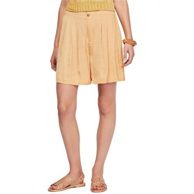 Free People Womens Pleated Front Walking Dress Shorts